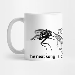 Funny Fly Plays Piano Mug